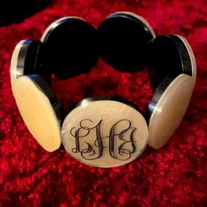 Monogrammed bracelet
